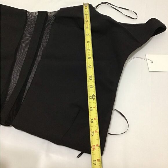 Likely Nolita One Shoulder Long Evening Gown Black Maxi Gown New With Tag Size 8 - Picture 11 of 14